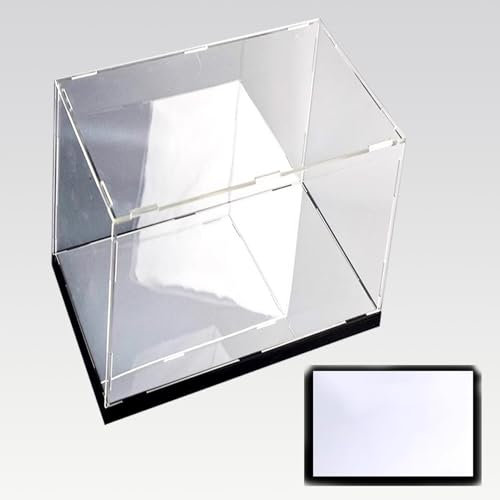 Acryl Vitrine Verspiegelte Acrylvitrine für Sammlerfiguren, Staubschutzbehälter für Erinnerungsstücke Zusammenbauen, Abnehmbare Alternative Glasvitrine zur Aufbewahrung(40x40x70cm(16x16x27.5in))