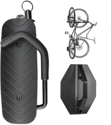 Ruiqas - Soporte de pared giratorio para bicicleta, almacenamiento de ahorro de espacio, compatible con bicicleta de montaña y carreras, capacidad 30 kg