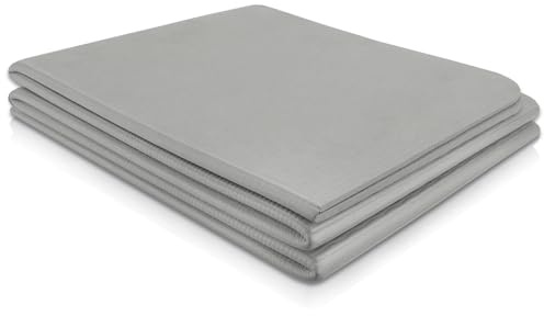 Tappetino da yoga portatile da viaggio, tappetino da palestra, pieghevole, antiscivolo, in TPE, per allenamento, pilates, resistente agli strappi, 5 mm di spessore (grigio)