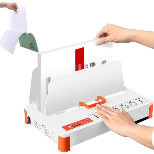 SMRHBWXS Elektrisches Thermobindegerät, Schmelzbindegerät mit einer maximalen Dicke von 55 mm, Kapazität von 500 Blatt für Dokumente A3/A4/A5, Verträge und Rechnungen
