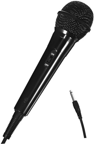 COHEALI Microfono Dinamico Palmare Microfono Vocale per Performance Karaoke Registrazione ad Alta Fedeltà Streaming Online