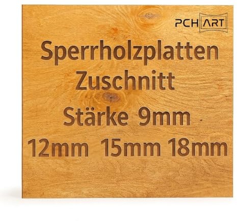 Legno compensato di betulla 12 mm – WG/WG multistrato in 50 x 120 cm – stabile piastra in legno per artigianato, modellismo e decorazione di interni