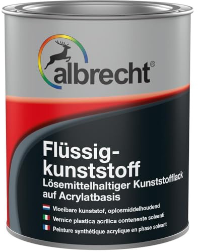 Albrecht Flüssigkunststoff 750 ml | RAL 7016 Anthrazitgrau | Universal-Kunststofflack auf Acrylat-Basis | Für Innen & Außen | Hohe Abrieb- & Wetterbeständigkeit
