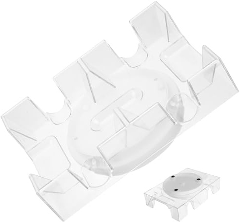 Toddmomy Spielkartenhalter aus Kunststoff mit Drehbarem 360° Design zur Aufbewahrung von Zwei Pokerdecks rutschfest und Bruchfest für Freizeit und Spieleabend