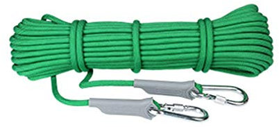 MU Corde auxiliaire d'escalade de sécurité résistante à l'usure, Tente de Sauvetage pour Alpinisme de 10 mm de diamètre, Corde de randonnée, Corde de Survie pour Auto-Sauvetage,D,20m