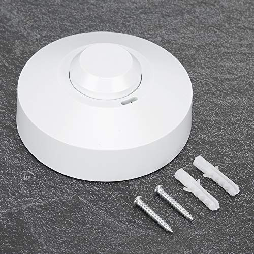 AUNMAS Capteur hyperfréquence de détecteur de Mouvement de Mouvement de lumière à Basse Tension de 360 ??degrés CC 12-24V pour la Maison