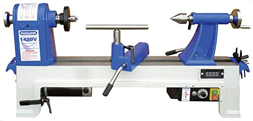 Charnwood 1420V Wood Turning Heavy Duty Bench Lathe, Variable Speed, 14 x 20