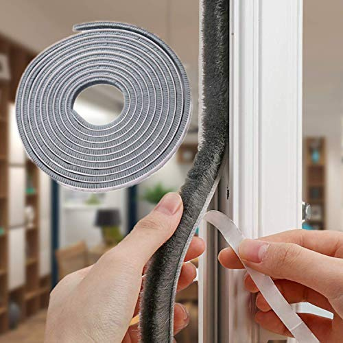 32.8 Ft Self Adhesive Seal Strip Weather Stripping Weatherstrip for Windows and Doors House Soundproofing,Windproof,Dustproof,Stronger Stickiness,0.35 Wide X 0.6 inch Thick.