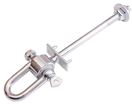 ROG garden-line 2 x SCHAUKELHAKEN MIT SCHÄKEL VERZINKT M12 x 160 MM FÜR BALKEN BIS 120 MM