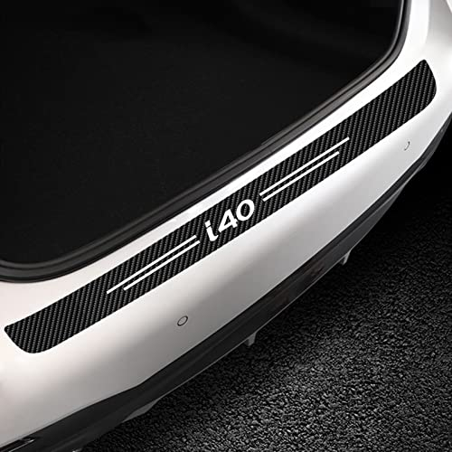 Car Rear Bumper Protector, Back Bumper Guard Flexible Carbon Fiber Door Sill Guard Prevent Scratches While Unloading Loading Anti-Skid for Hyun-dai i40 2011 2015 2019 2020 2021