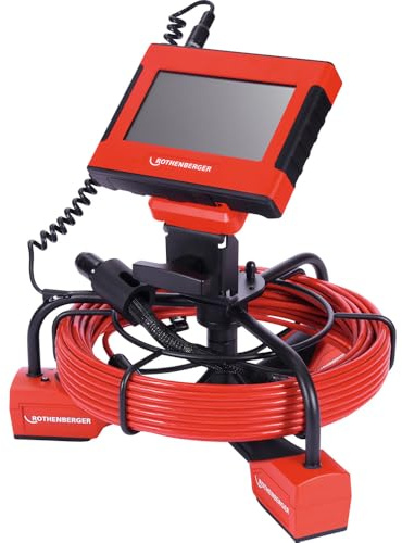 ROTHENBERGER ROCAM Mini HD und 25/22 HD Rohrinspektionskamera, LCD Display, 110mm Arbeitsbereich Durchmesser | 1000003960 | Kamera für Rohre, Rohrprüfgerät