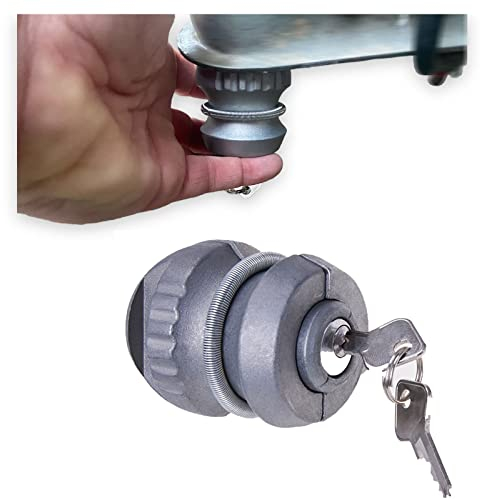 all-around24 Anhängerschloss Diebstahlsicherung für Kugelkupplung Diebstahl Anhänger-Sicherung Abschleppsperre schnelle Anbringung extra sicher Wohnwagenschloss