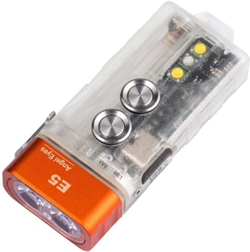 RovyVon E5U Schlüsselanhänger-Taschenlampe, leuchtet im Dunkeln, Dual-Power 700 Lumen, mit Lockout-Modus, wasserdicht für den täglichen Gebrauch, Camping, Wandern, Notfall