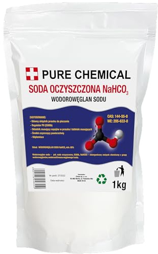 CHOSA Natron Pulver 1 kg | Multifunktionales Backnatron vielseitiges Hausmittel zum Putzen, Backen, Entdecken & Neutralisieren