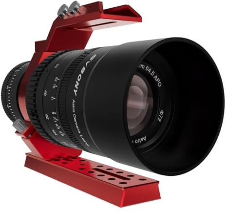 SVBONY SV555 54mm Petzval APO Refractor Telescope for Astrophotography, New Upgraded Precision Focus, Full Frame Compatibility, F4.5-F22 Variable Aperture, Includes EAF Mount Kit, APO SLR Camera Lens