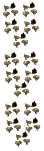 PRETYZOOM 3 Juegos Soporte De Caja De Madera Rincón De Los Pies Antiguos Pie De Soporte De De Joyería Patas De Armarios Accesorios para Cajas De Madera Base De Elefante 20 Piezas * 3