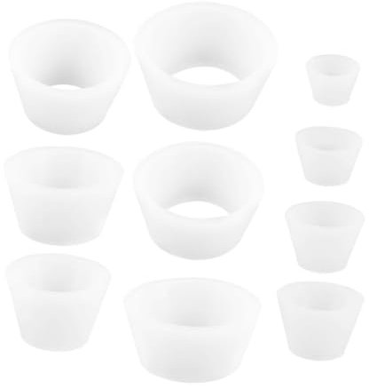 Set Di Filtrazione Per Attrezzature Da Laboratorio 10 Pezzi Adattatori Per Imbuti in Silicone Coni Filtranti E Tappi Adattatori Conici Per Palloni