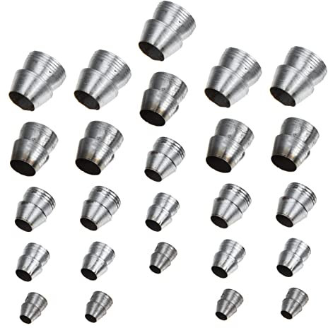 Homoyoyo Set 25 Pezzi Di Cunei Di Ferro Rotondi Per Martello, Cuneo Pratico Per Fissaggio Manico, Accessori Resistenti Per Rinforzo Legno e Lavoro Manuale