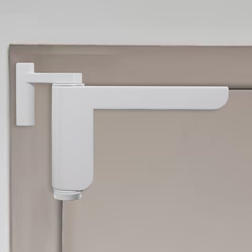 Door Closer, No Drilling, Automatic Mini Door Closer, Room Door, Left or Right Interior Door (White, 1 Pack)