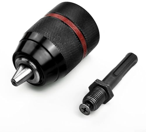 Mandrino autoserrante per trapano con ampia gamma di morsetti, mandrino cacciavite da 30,5 cm per SDS Plus, lunga durata (gambo quadrato mandrino)