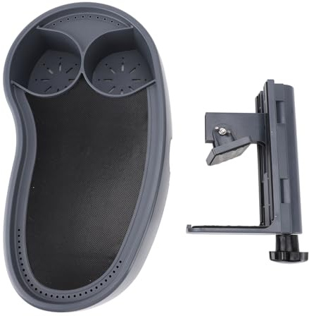 Tissting Hot Tub Tray Einstellbare Hot Tub Tray mit 2 Becher Halter Rutschfester Spa Getränkehalter für Oberirdische Badewanne und Spa mit Wanddicke von 3.5'' bis 7.5''(9-19cm)