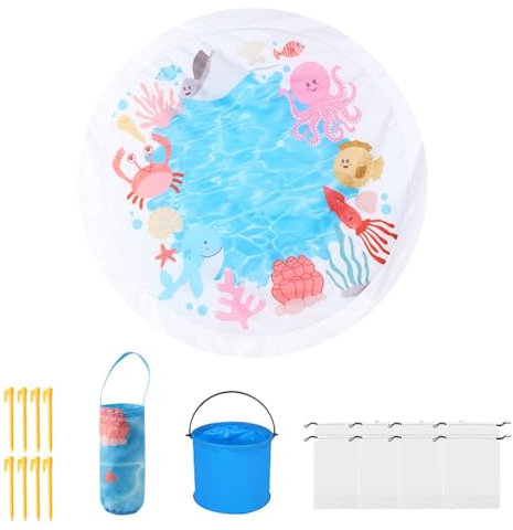 Generico Piscina Bimbi Piscina Gonfiabile Bambini Anti Sabbia Portatile Con Borsa 1. Per Spiaggia Giardino Estate Giochi Acquatici Piscina Familiare Per Bambini E Adulti