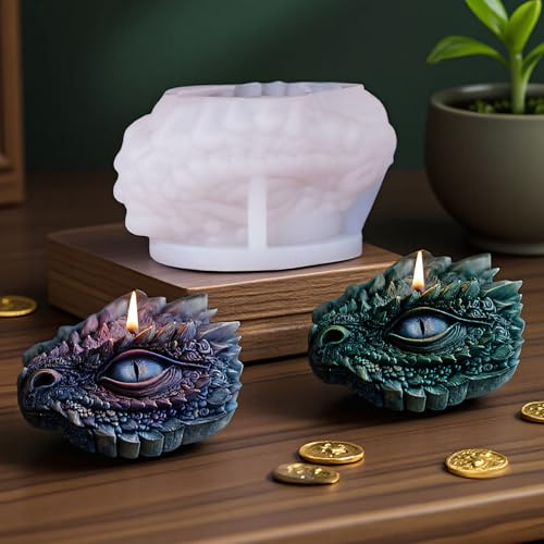 WYAHYQ Moule à bougie en silicone 3D Œil de dragon