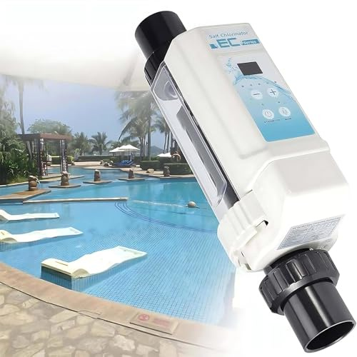 WEICNE Générateur De Chlore Au Sel Électrolyseur Chlorateur Au Sel De Piscine pour Piscine À Débordement Spas,8g/12g/16g/20g/H EC16