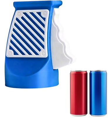 Abrelatas con mango ergonómico, operaciones de una sola mano para niños mayores, herramienta de extracción de tapas para refrescos, cerveza, abridor de una sola mano