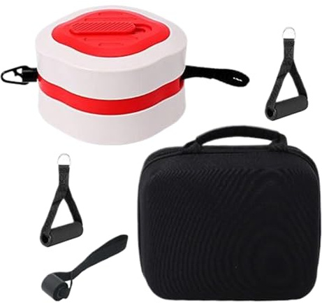 Bandas de resistencia con asas – Equipo de fitness en casa, bandas de ejercicio antideslizantes ajustables | Ideal para brazos, pecho, tronco, muñeca, tobillo, yoga, entrenamiento de fuerza, hombres