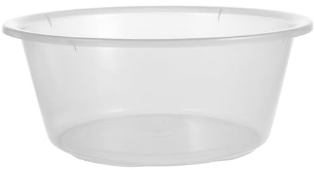 Healifty Bassine à Laver Pieds Transparente en Plastique Léger, Taille Moyenne, Bac Multifonction pour Bain de Pieds, Lavage Visage et Linge, Usage Intérieur, Facile à Transporter et Peu