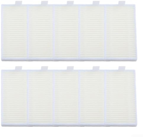Tidgel för ILIFE A30 Pro ersättande tvättbara filter, 4/10 stycken dammsugarfilter, HEPA-filter för robotdammsugare (10-pack)