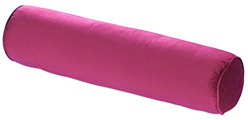 Nunubee Cojín cervical suave con funda de terciopelo lavable con forma de caramelo, color lila, 15 x 40 cm