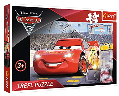 Trefl, Puzzle, Meister, Disney Cars, 24 Maxiteile, für Kinder ab 3 Jahren