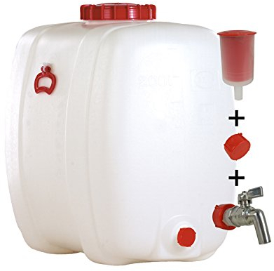 Graf Getränkefass Oval 200 Liter mit Messing Auslaufhahn 3/4 und Gärspund