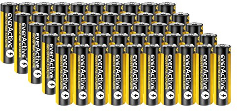 50 Stück Everactive Industrial Batterien Mignon AA 2700 mAh 1,5 V HR06 Alkaline