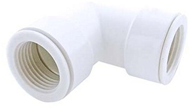 Curva 90 femmina femmina con o-ring per tubo rigido 20 mm in pvc per scarico condensa