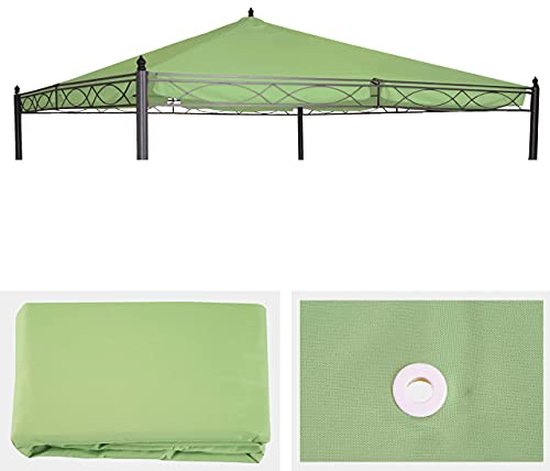 Funda de repuesto para techo, pérgola, cenador Cádiz, 4 x 4 m, color verde