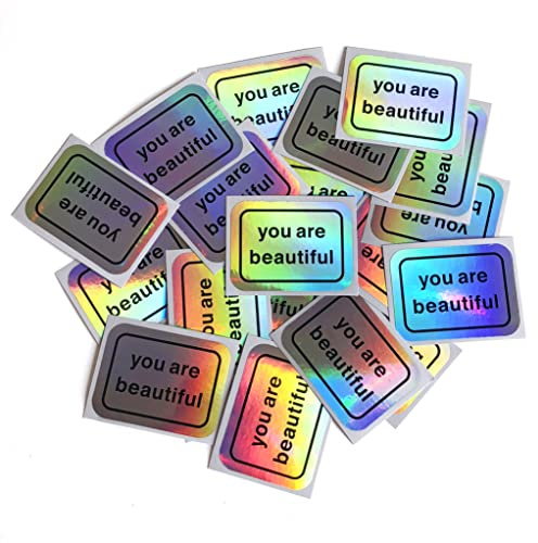 You Are Beautiful Holographic 50 Sticker Pack