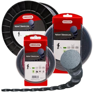 Oregon Nylium Silencio Filo da Taglio Rotondo per Decespugliatore, Tosaerba e Tagliabordi in Nylon Robusto e Flessibile, Adatto alla maggior parte delle marche, 2,7 mm x 69 m