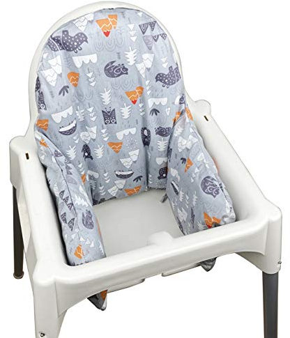 ZARPMA Aufblasbarer Innenbezug für Antilop Hochstuhl (Nur Bezug) (Grau)