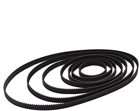 2 Stück GT2 geschlossener Zahnriemen 6mm breit Zahnriemen mit geschlossener Schlaufe aus Gummi, 110 112 158 200 280 300 400 752 852mm, für 6 mm Breite (GT2-400mm-bikou)