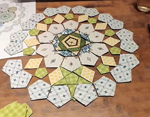 YICBOR 306 Stück/Beutel, Papierstücke, Quilt-Lineale und Vorlagen für Patchwork, Nähen, Quilten, werden mit einer Geschenktüte geliefert