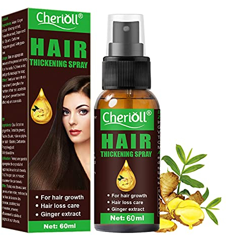 Haarwachstum, Anti Haarausfall, Hair Growth Spray, Haarausfall und Haar-Behandlung, für Dünner Werdendes Haar, fördert Dickeres, Volleres und Schneller Wachsenden Haar, 60ml