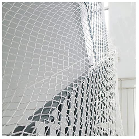 KUAIE Safety Stairs Rail Net Children' s Railing Stair Balcony Protective Netting Nylon Rope Safe Net Anti-Fall，Customizable Color : 5cm mesh, Size : 2x3m(7x10ft)