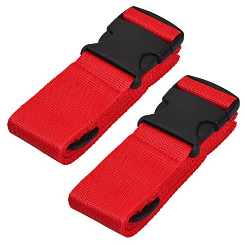 Cozlly Luggage Straps 2/4 Pack Suitcase Straps Adjustable Luggage Strap for Suitcases Baggage Bag Travel Accessories Suitcase Strap Belt Wide Packing Straps Band with Quick Release Buckle…
