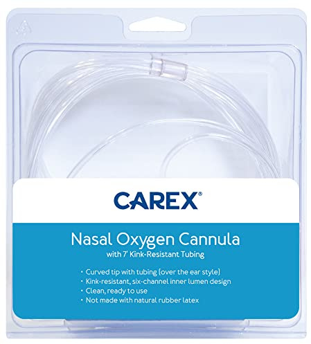 Carex Nasal Oxygen Cannula, 7 ft
