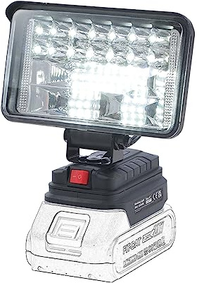 KATSU FIT-BAT 21V Cordless LED Work Light 4 Inch Portable Flashlight Emergency Lamp with USB Charging Port for Job Site Garage Car Repairing Camping, No Battery and Charger
