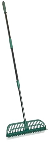 STI Scopa Spazzola Rastrello per prato sintetico a setole rigide