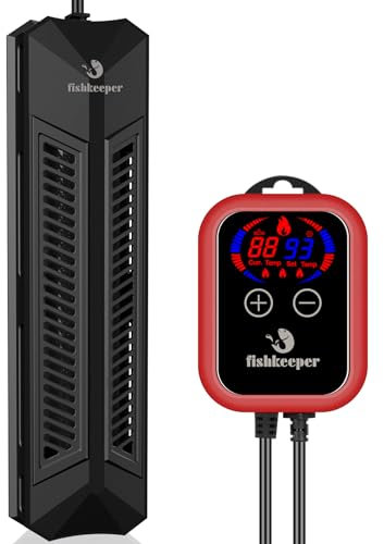 fishkeeper Aquarium Heater, 1000W Fish Tank Heater for 106-264 Gallon